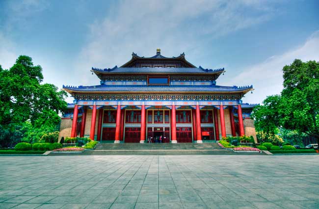 Sun Yat-Sen Memorial Hall is one of the most recognizable landmarks of Guangzhou. 